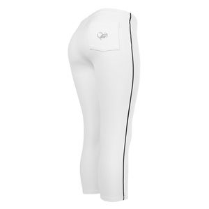 Gluv White softball pants w black lining on pant